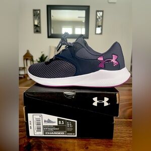 UA Under Armour Charged Aurora 2 train sneakers Navy Blue Women's Size 8.5